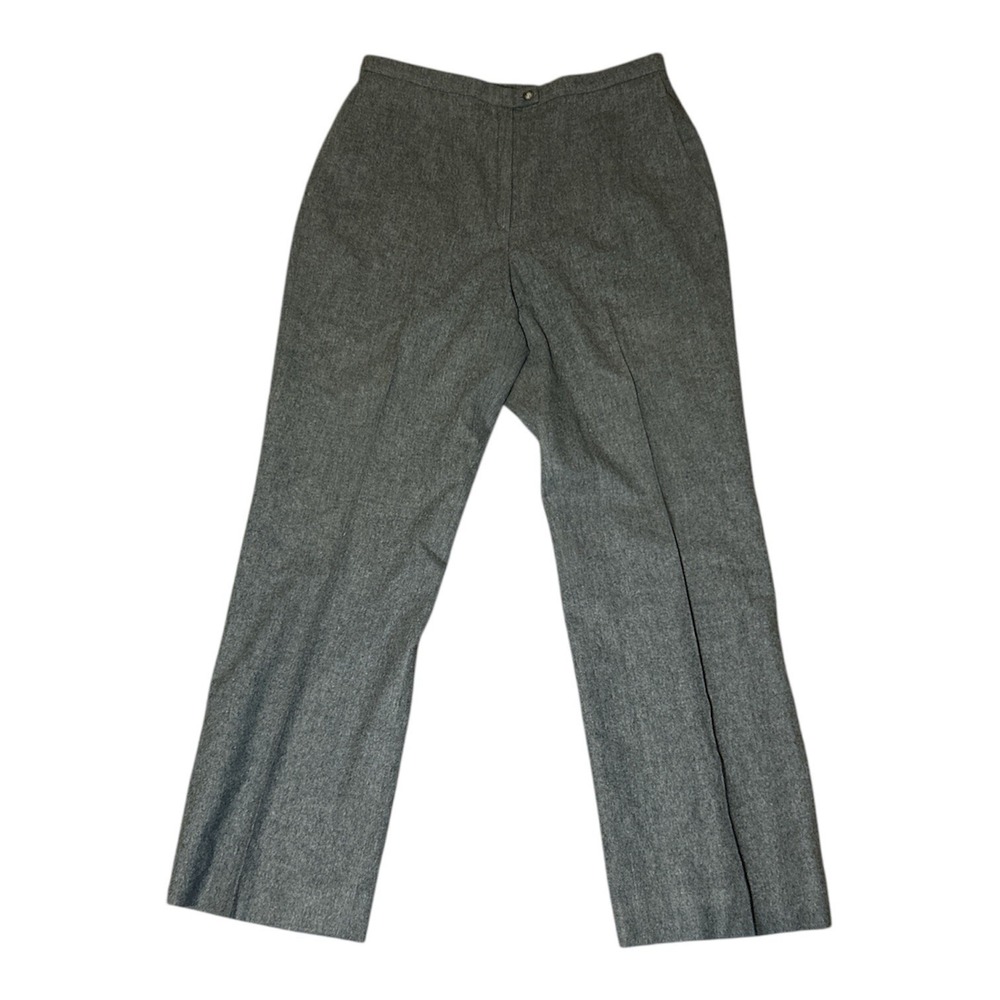 Vintage Pendleton Womens Pants Size 18 Gray Virgin Wool Made In USA